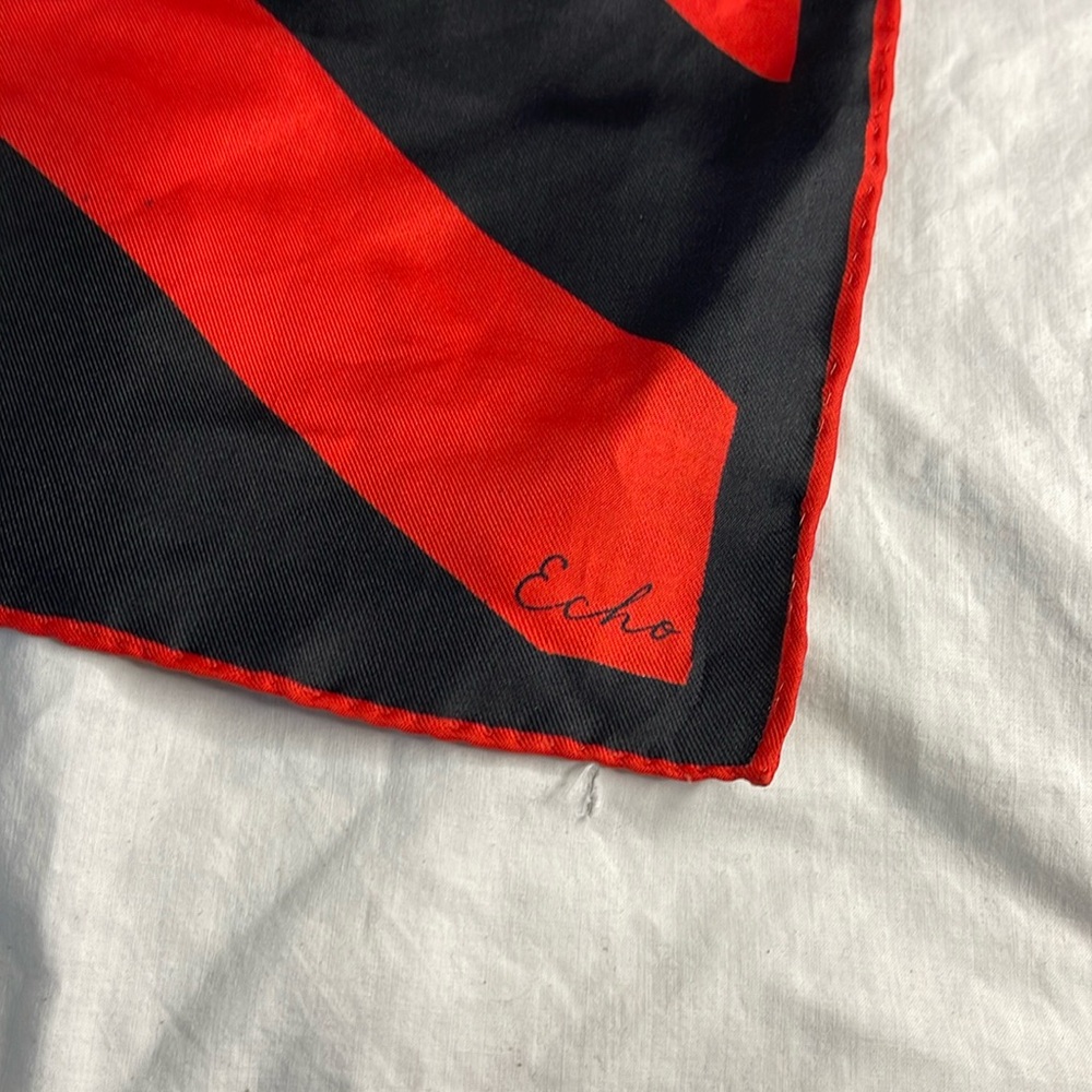 Black And Red Scarf